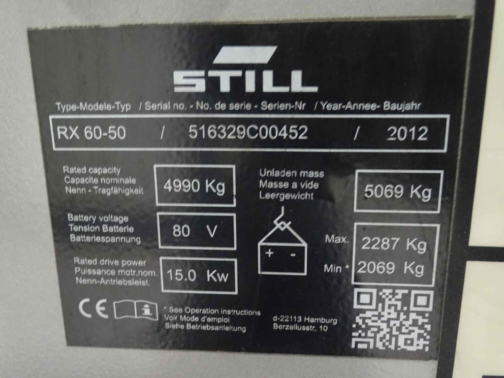 Still RX60-50 - Električni viljuškar: slika 5 Still RX60-50 - Električni viljuškar: slika 5