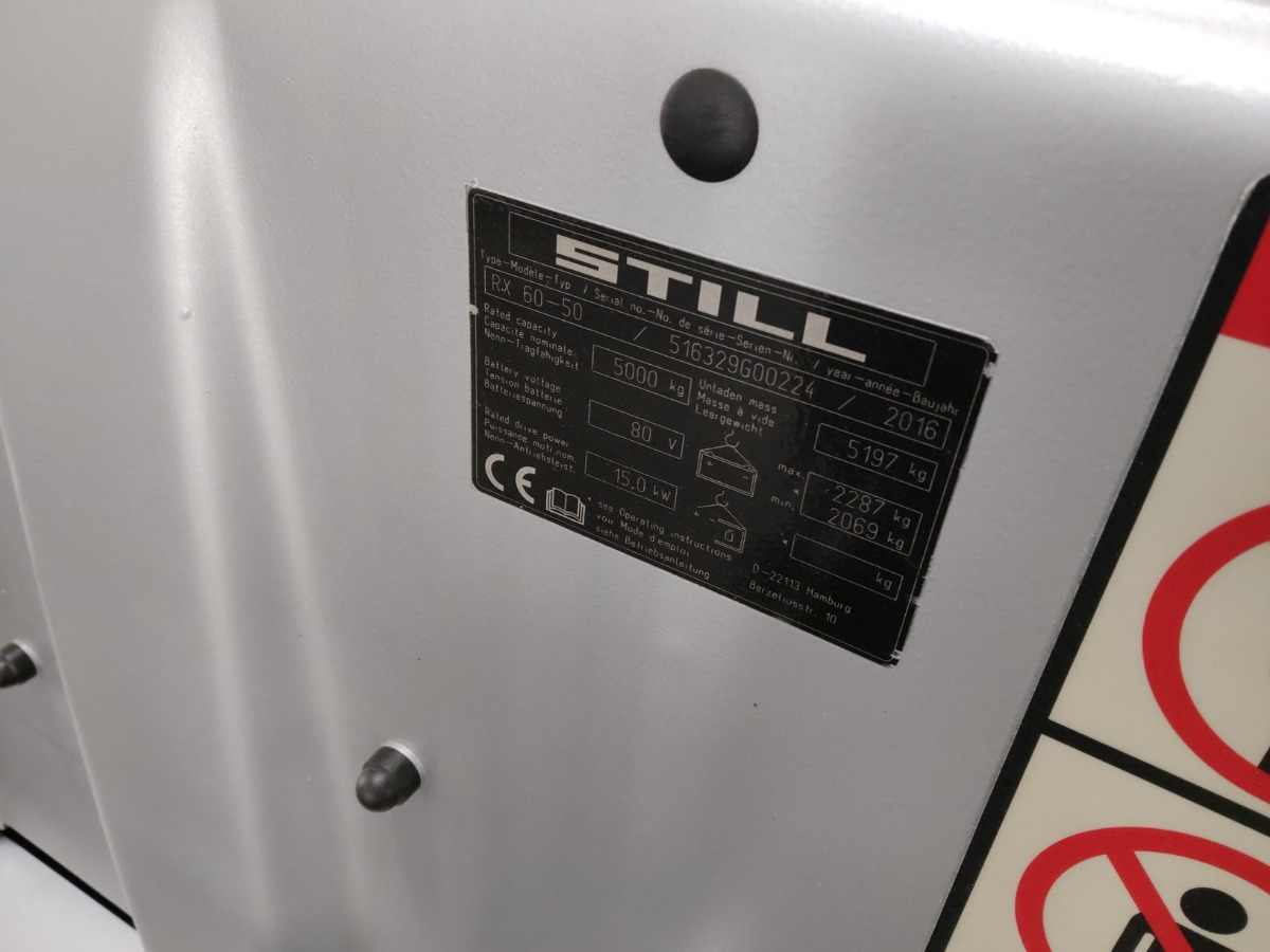 Still RX60-50 - Električni viljuškar: slika 5 Still RX60-50 - Električni viljuškar: slika 5