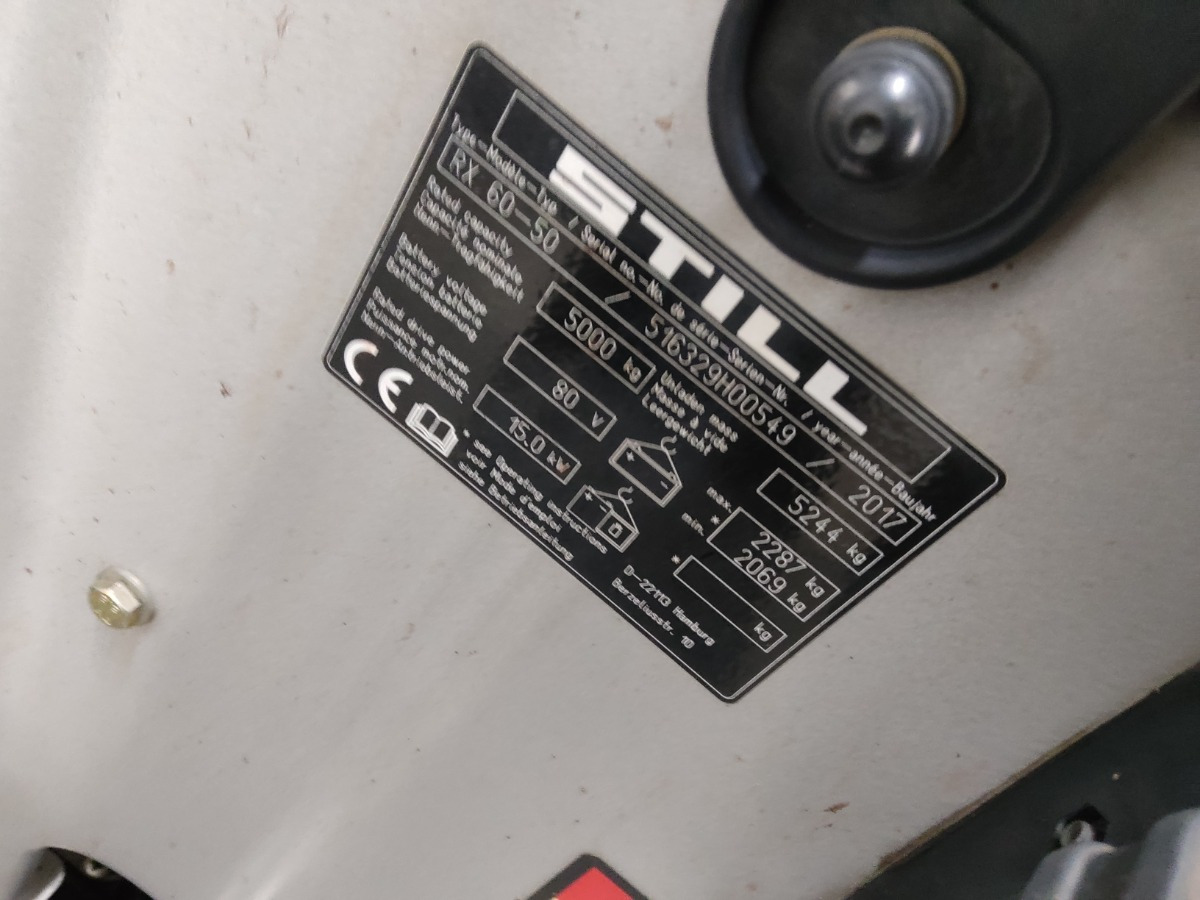 Still RX60-50 - Električni viljuškar: slika 5 Still RX60-50 - Električni viljuškar: slika 5