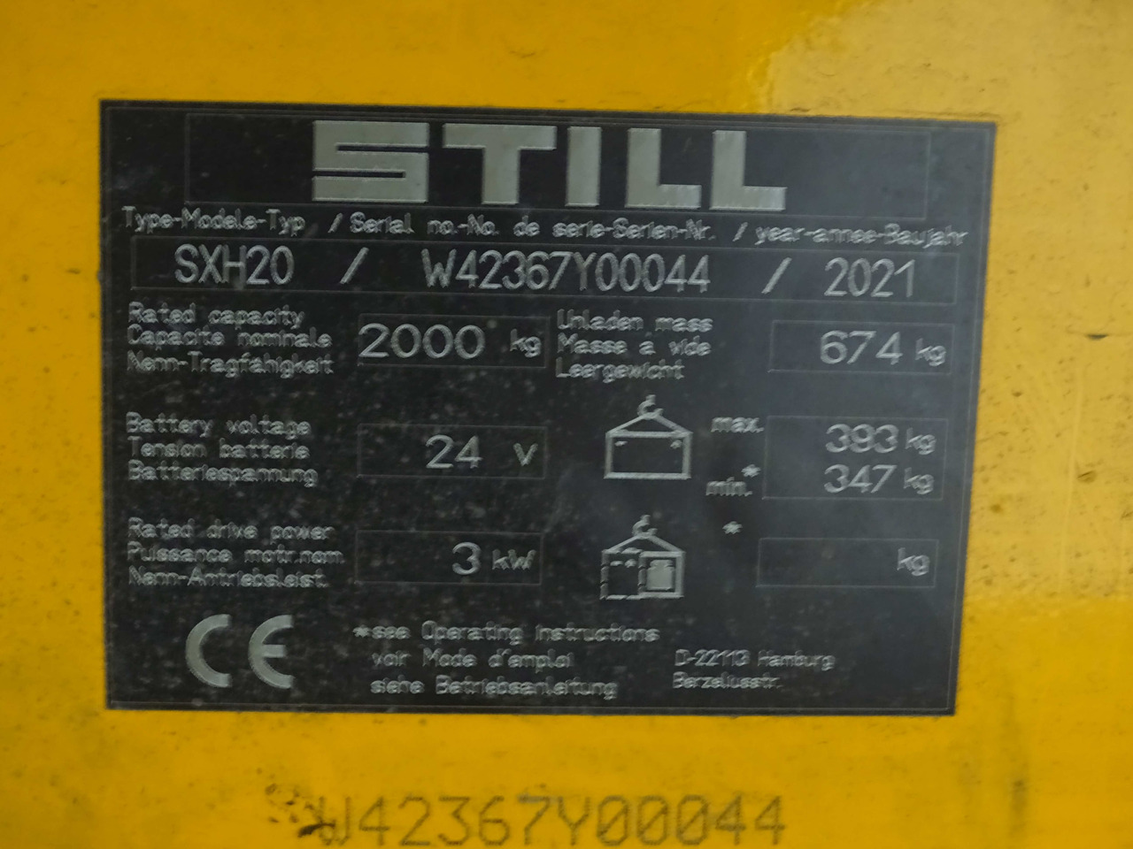 Still SXH20/1600MM - Kolica za palete: slika 5 Still SXH20/1600MM - Kolica za palete: slika 5