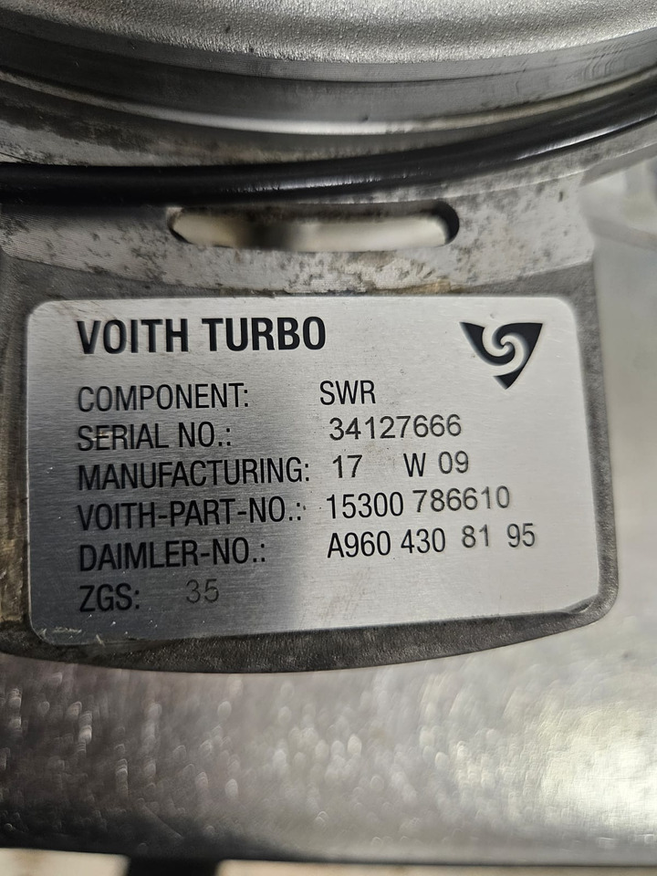 Mercedes Actros MP4 A9604308195 \15300 786610 Voith brake Retarder - Delovi kočnica za Kran: slika 2 Mercedes Actros MP4 A9604308195 \15300 786610 Voith brake Retarder - Delovi kočnica za Kran: slika 2