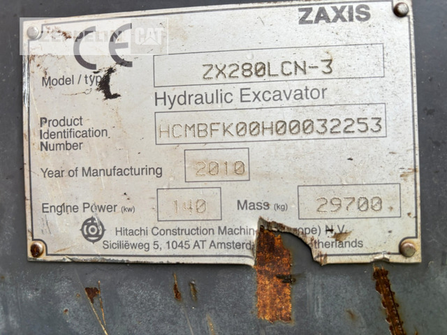 Hitachi ZX280LCN-3 - Bager guseničar: slika 4 Hitachi ZX280LCN-3 - Bager guseničar: slika 4