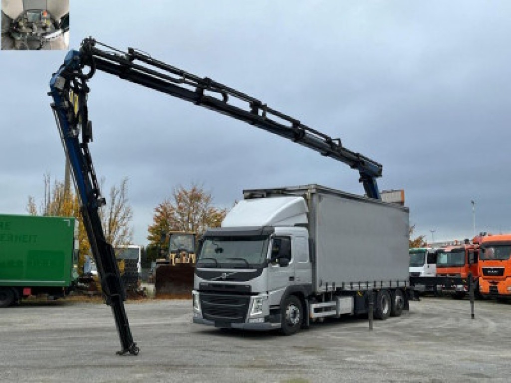 VOLVO (S) Truck FM 420 6x2 Pritsche Heckkran 27m t,Funk,Jib ,E6 - Kamion sa tovarnim sandukom, Kamion sa dizalicom: slika 1 VOLVO (S) Truck FM 420 6x2 Pritsche Heckkran 27m t,Funk,Jib ,E6 - Kamion sa tovarnim sandukom, Kamion sa dizalicom: slika 1