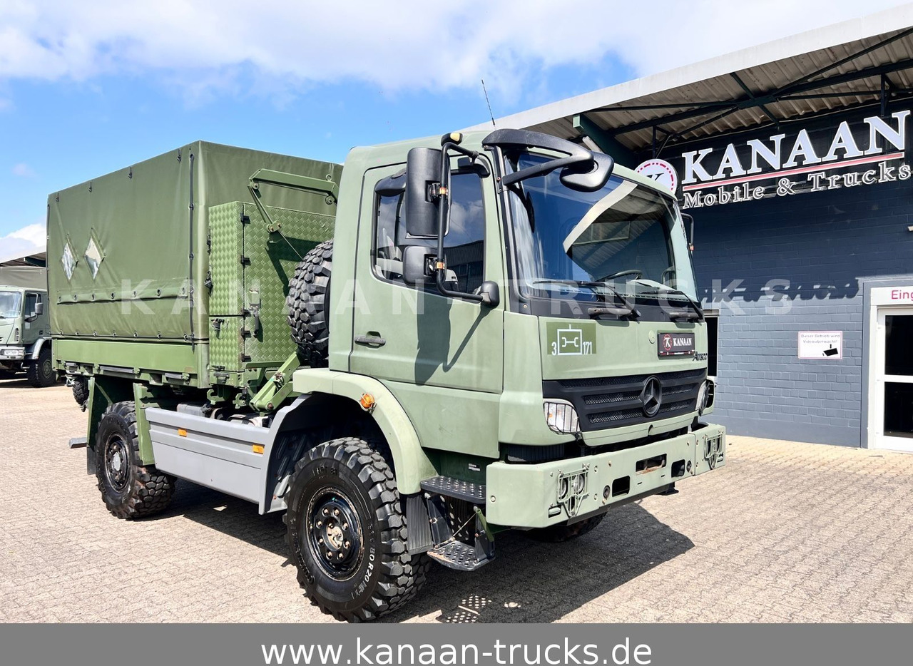 Mercedes-Benz 1018 Atego 4x4 Allrad Miltär Camper Expedition - Kamion za prevoz kontejnera/ Kamion sa promenjivim sandukom: slika 1 Mercedes-Benz 1018 Atego 4x4 Allrad Miltär Camper Expedition - Kamion za prevoz kontejnera/ Kamion sa promenjivim sandukom: slika 1
